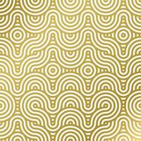 pattern seamless luxury white and gold wave circle line abstract. Geometric line panorama vector design for Christmas background