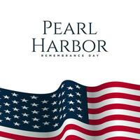 Pearl Harbor Remembrance Day Background. vector