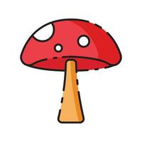 thanksgiving mushroom icon vector