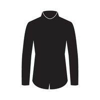 long sleeve shirt icon vector