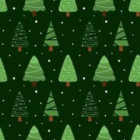 Seamless christmas pattern. Background with christmas trees. Perfect for wrapping paper, greeting cards, textile. vector