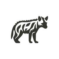 Striped hyena Icon on White Background - Simple Vector Illustration