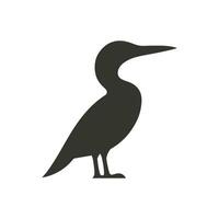 Cormorant bird Icon on White Background - Simple Vector Illustration