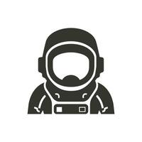 An astronaut in the void of space Icon on White Background - Simple Vector Illustration