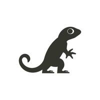 Lizard Icon on White Background - Simple Vector Illustration