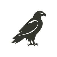 águila pájaro icono en blanco antecedentes - sencillo vector ilustración