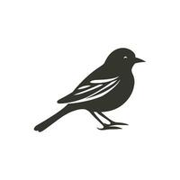 Flycatcher bird Icon on White Background - Simple Vector Illustration