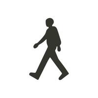 Walking Icon on White Background - Simple Vector Illustration