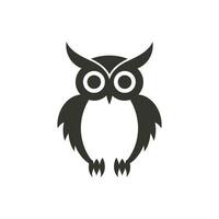 Owl Icon on White Background - Simple Vector Illustration