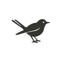 Warbler bird Icon on White Background - Simple Vector Illustration