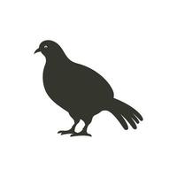 Capercaillie bird Icon on White Background - Simple Vector Illustration