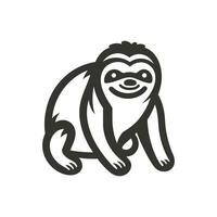 Sloth Icon on White Background - Simple Vector Illustration