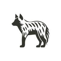 Striped hyena Icon on White Background - Simple Vector Illustration