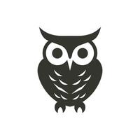 Owl Icon on White Background - Simple Vector Illustration