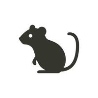 roedor icono en blanco antecedentes - sencillo vector ilustración