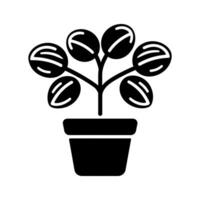 Peperomia plant Icon - Simple Vector Illustration