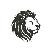 Lion Icon on White Background - Simple Vector Illustration