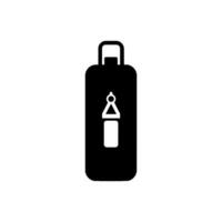 Punching Bag Icon on White Background - Simple Vector Illustration