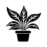 Dumb Cane plant Icon - Simple Vector Illustration