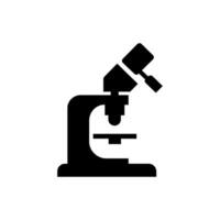 Microscope icon on white background vector