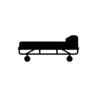 Ambulance stretcher icon on white background vector