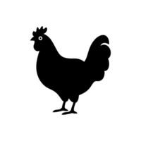 Chicken icon isolated on white background vector