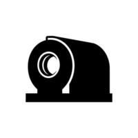 MRI machine icon on white background vector