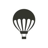 Floating hot air balloon Icon on White Background - Simple Vector Illustration