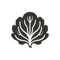 Radicchio Icon on White Background - Simple Vector Illustration