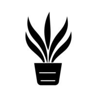 Snake Plant Icon - Simple Vector Illustration
