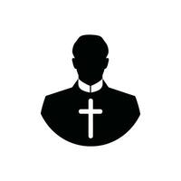 Clergy Icon on White Background - Simple Vector Illustration