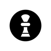 Checkmate Icon on White Background - Simple Vector Illustration