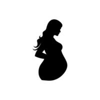 obstetra icono en blanco antecedentes vector