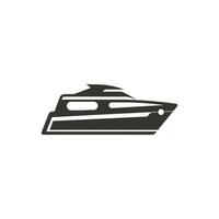 Speed boat Icon on White Background - Simple Vector Illustration