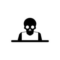 Sudden Death Icon on White Background - Simple Vector Illustration