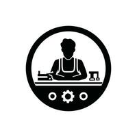 Assembler Icon on White Background - Simple Vector Illustration