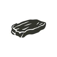 Beef Brisket Icon on White Background - Simple Vector Illustration