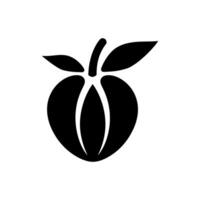 Ackee pod icon isolated on white background vector