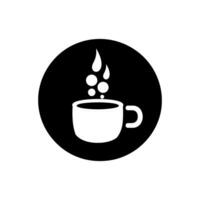 Hot chocolate with marshmallow icon - Simple Vector Illustration