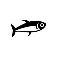 Anchovy Icon on White Background - Simple Vector Illustration