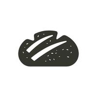 Sourdough Bread Icon on White Background - Simple Vector Illustration