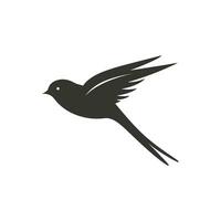 golondrina pájaro icono en blanco antecedentes - sencillo vector ilustración