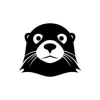 Sea otter Icon on White Background - Simple Vector Illustration