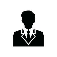 Loan Officer Icon on White Background - Simple Vector Illustration