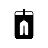 Blood donation icon on white background vector