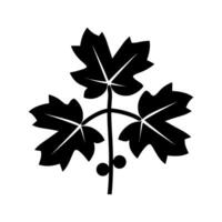 English Ivy plant Icon - Simple Vector Illustration