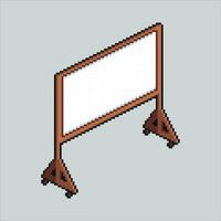 Pixel art illustration Chalkboard. Pixelated Whiteboard. Chalkboard whiteboard pixelated for the pixel art game and icon for website and video game. old school retro. vector