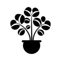 Chinese Money Plant Icon - Simple Vector Illustration
