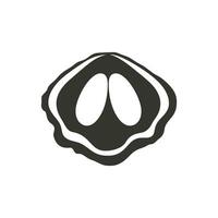 Oyster Icon on White Background - Simple Vector Illustration