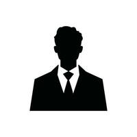 Human Resources Manager Icon on White Background - Simple Vector Illustration